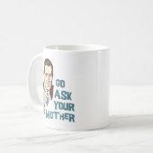 頼みますパパのためのあなたの母マグを行って下さい コーヒーマグカップ (正面左)