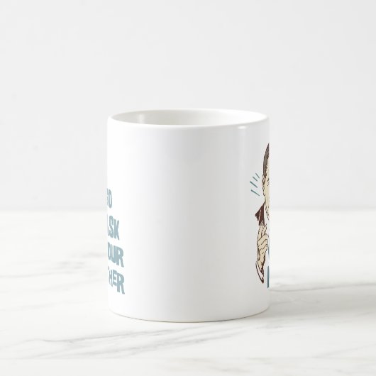 頼みますパパのためのあなたの母マグを行って下さい コーヒーマグカップ (中央)