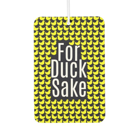 「頼むから！」 おもしろいタイポグラフィオンイエローダックス カーエアーフレッシュナー (正面)