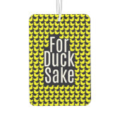 「頼むから！」 おもしろいタイポグラフィオンイエローダックス カーエアーフレッシュナー (裏面)