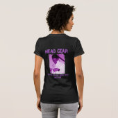 頼むこと… ([修正される]女性紫色) Tシャツ (裏面フル)