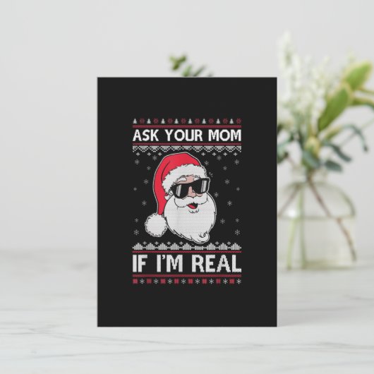 頼もしお母さん私はサ実在ンタ醜いクリスマスクリスマス 招待状 (スタンド正面)