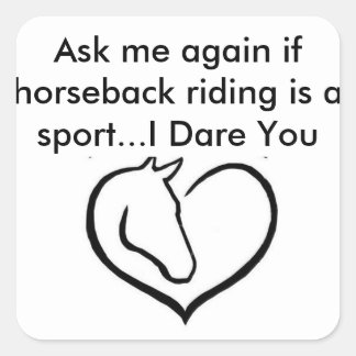 頼もし再び乗馬はスポーツである スクエアシール