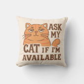 頼もし猫 クッション (正面)