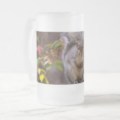 頼りになるリスの曇りマグカップ フロストグラスビールジョッキ (正面左)