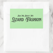 頼トカゲのファッション 長方形シール (バッグ)