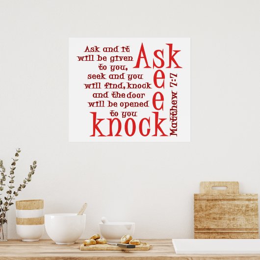 頼ノック ポスター (キッチン)