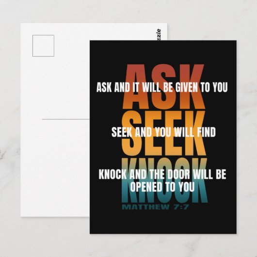 頼ノック ポストカード (正面/裏面)