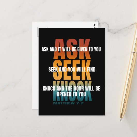 頼ノック ポストカード (正面/裏面インサイチュ)