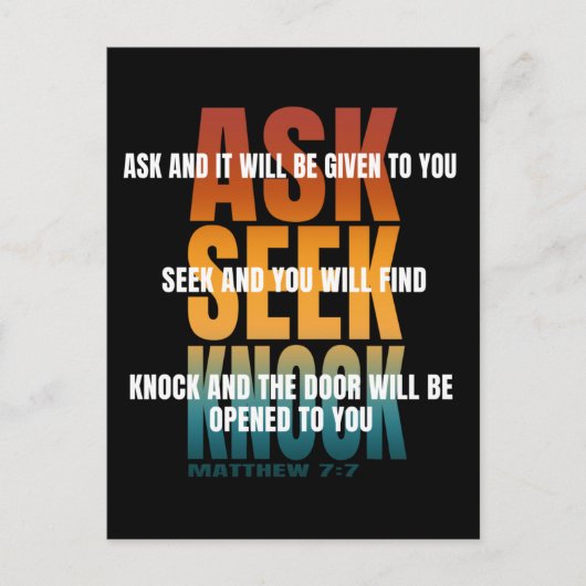 頼ノック ポストカード (正面)