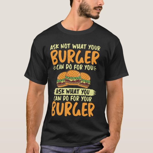頼バーガーバーガーに対する対策 Tシャツ (正面)