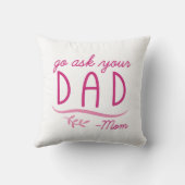 頼パパへ – Mom クッション (裏面)