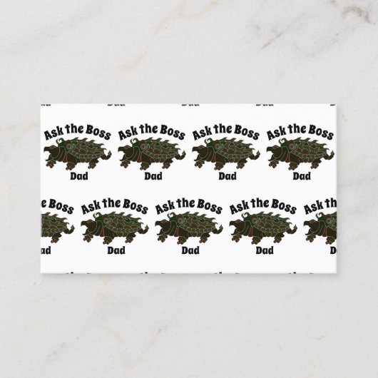 頼ボスパパワニ亀 名刺 (正面)