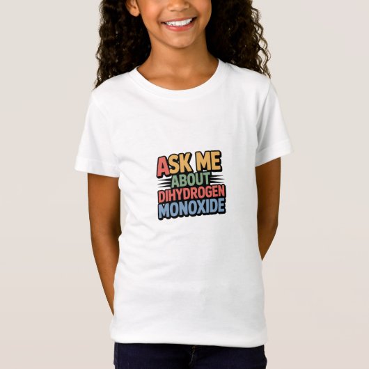 頼一酸化二水素について Tシャツ (正面)