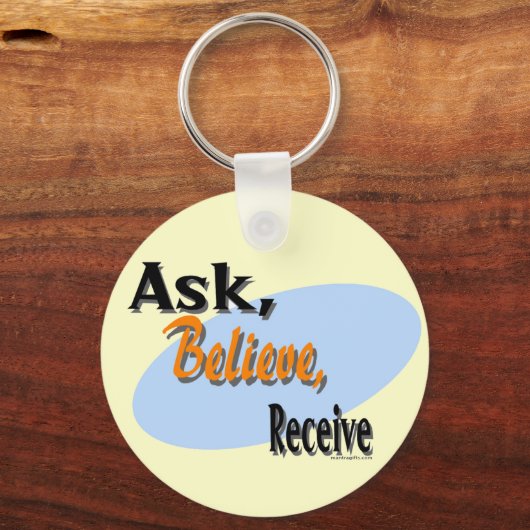 頼信じ受信 キーホルダー (正面)