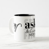 頼信じ受信 ツートーンマグカップ (正面左)