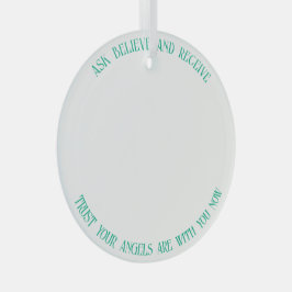 頼信じ受信 | レインボーエンジェル染色 ガラスオーナメント