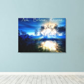 頼信じ受信on美しい自然写真 キャンバスプリント (インサイチュ (ウッドフロア))