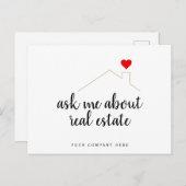 頼実在不動産のマーケティング不動産 ポストカード (正面/裏面)