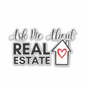 頼実在不動産不動産仲介業者マーケティングステッキ シール (正面)