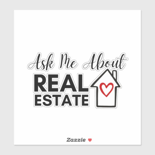 頼実在不動産不動産仲介業者マーケティングステッキ シール (シート)