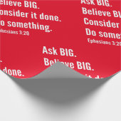 頼感動的 Big lifequote White文字(赤) ラッピングペーパー (角)