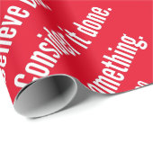 頼感動的 Big lifequote White文字(赤) ラッピングペーパー (ロールコーナー)