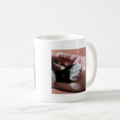 頼救済Cat Paw写真感動的用 コーヒーマグカップ (正面右)