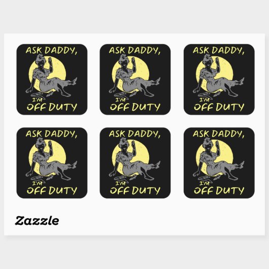 頼父さん、母の日の贈り物おもしろいの仕事よ スクエアシール (シート)