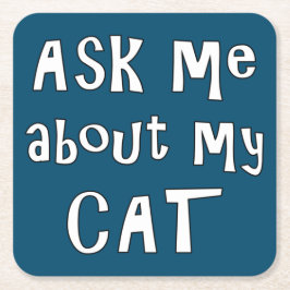 頼猫のこと スクエアペーパーコースター