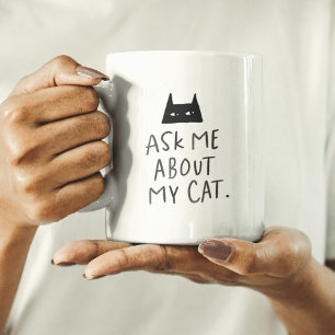 頼猫の猫好きおもしろいマグ コーヒーマグカップ
