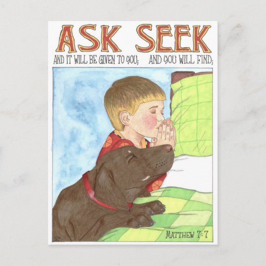 頼祈犬の感動的家 ポストカード (正面)