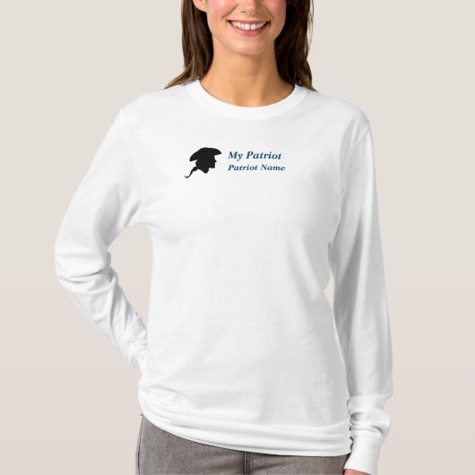 頼私の愛国者の祖先Tシャツについて Tシャツ (正面)