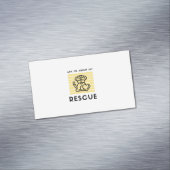 頼私の救助犬について マグネット名刺 (インサイチュ)