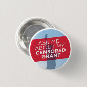 「頼自分の検閲された助成金について」ボタン 缶バッジ (正面&裏面)