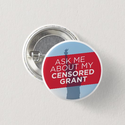 「頼自分の検閲された助成金について」ボタン 缶バッジ (正面&裏面)