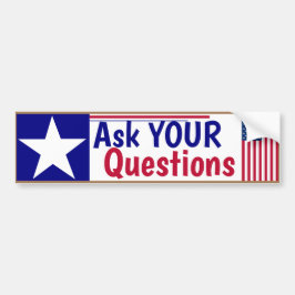 頼質問 バンパーステッカー