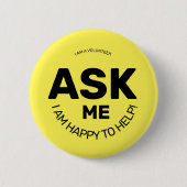 頼質問 缶バッジ (正面)