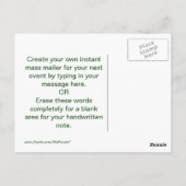 頼頼-Not Postague ポストカード (裏面)