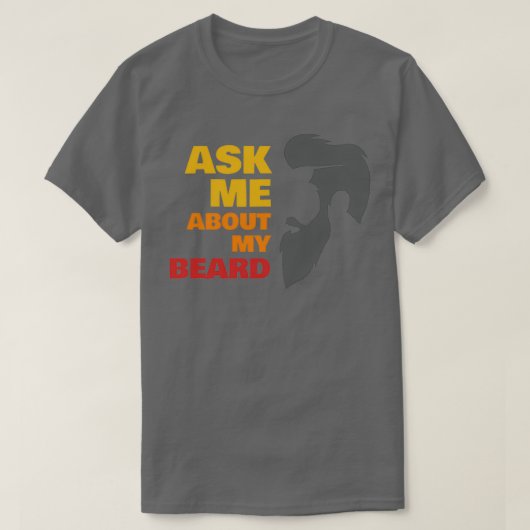 頼髭について1 2 Tシャツ (デザイン正面)