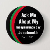 頼10番目の赤い黒い緑のボタンについて 缶バッジ (正面)