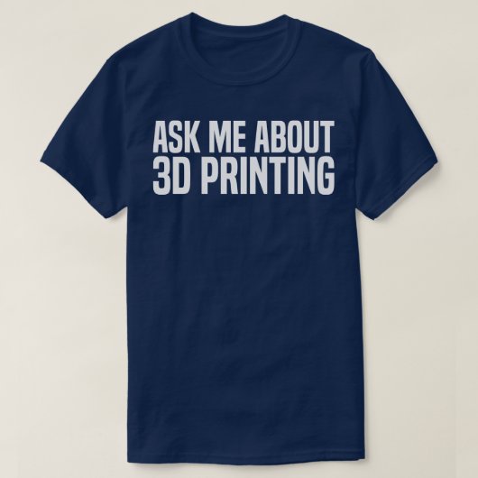 頼3d印刷について tシャツ (デザイン正面)