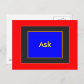 頼 - !UCreate 頼 jGibney Zazzle ポストカード (正面/裏面)