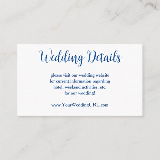 頼Alma Tedamoの手で私は結婚ない エンクロージャーカード (裏面)