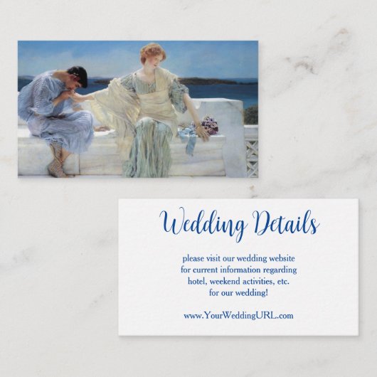 頼Alma Tedamoの手で私は結婚ない エンクロージャーカード (正面/裏面)