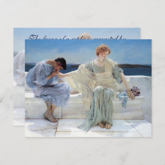 頼Alma Tedamoの手で私は結婚ない 出欠カード (正面/裏面)