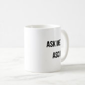 頼ASCIIで入力 コーヒーマグカップ (正面右)