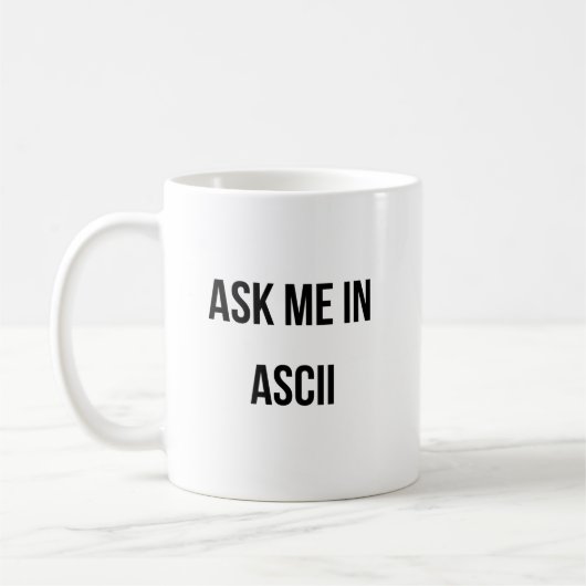頼ASCIIで入力 コーヒーマグカップ (左)