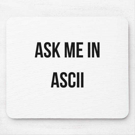 頼ASCIIで入力 マウスパッド (正面)