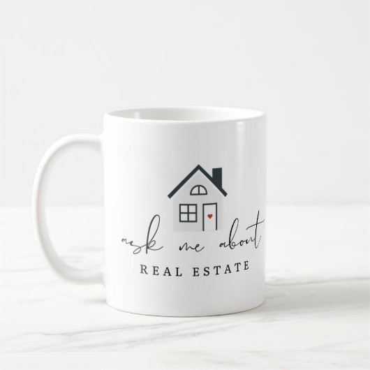 頼Estate実在 Houseマーケティング コーヒーマグカップ (左)